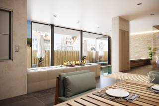 Dit appartement maakt deel uit van de vierde fase van het nieuwbouwproject Sailors' Park, genaamd Villa Linnet. Het project is voorzien van een uniek gemeenschappelijk concept.<br />Het verwarmde openluchtzwembad en het plonsbad zijn een perfect aanvulling om te genieten van zonnige dagen of om rustig baantjes te trekken. Vanop de rustbanken kunnen de bewoners ontspannen te midden van de fraai aangelegde recreatiezone. Gemeenschappelijke sanitaire voorzieningen en zonnepanelen voor de gemene delen zijn de aanvulling om zo te voldoen aan het totaalplaatje. Voor degenen die graag actief bezig zijn, bieden de petanquevelden een gezellige ontmoetingsplaats of zorgen de volleybalvelden voor een leuke afwisseling.<br /><br />Het appartement is gelegen op de tweede verdieping en werd op plan ingedeeld als volgt:<br />Inkomhal met toilet en berging, badkamer met inloopdouche en toilet, twee slaapkamers, open ingerichte keuken en leefruimte palend aan het zuidgericht terras.<br /><br />Oppervlakte appartement: 101,47 m²<br />Oppervlakte terras: 9,74 m²<br /><br />Het ondergronds complex is voorzien van afgesloten garageboxen, autostaanplaatsen, kelderbergingen en een gemeenschappelijke fietsenberging.<br /><br />Wenst u meer informatie of een bezoek aan het volledig afgewerkte modelappartement? Contacteer ons vrijblijvend via 058 77 77 10 of arthur@vlaemynck.be.