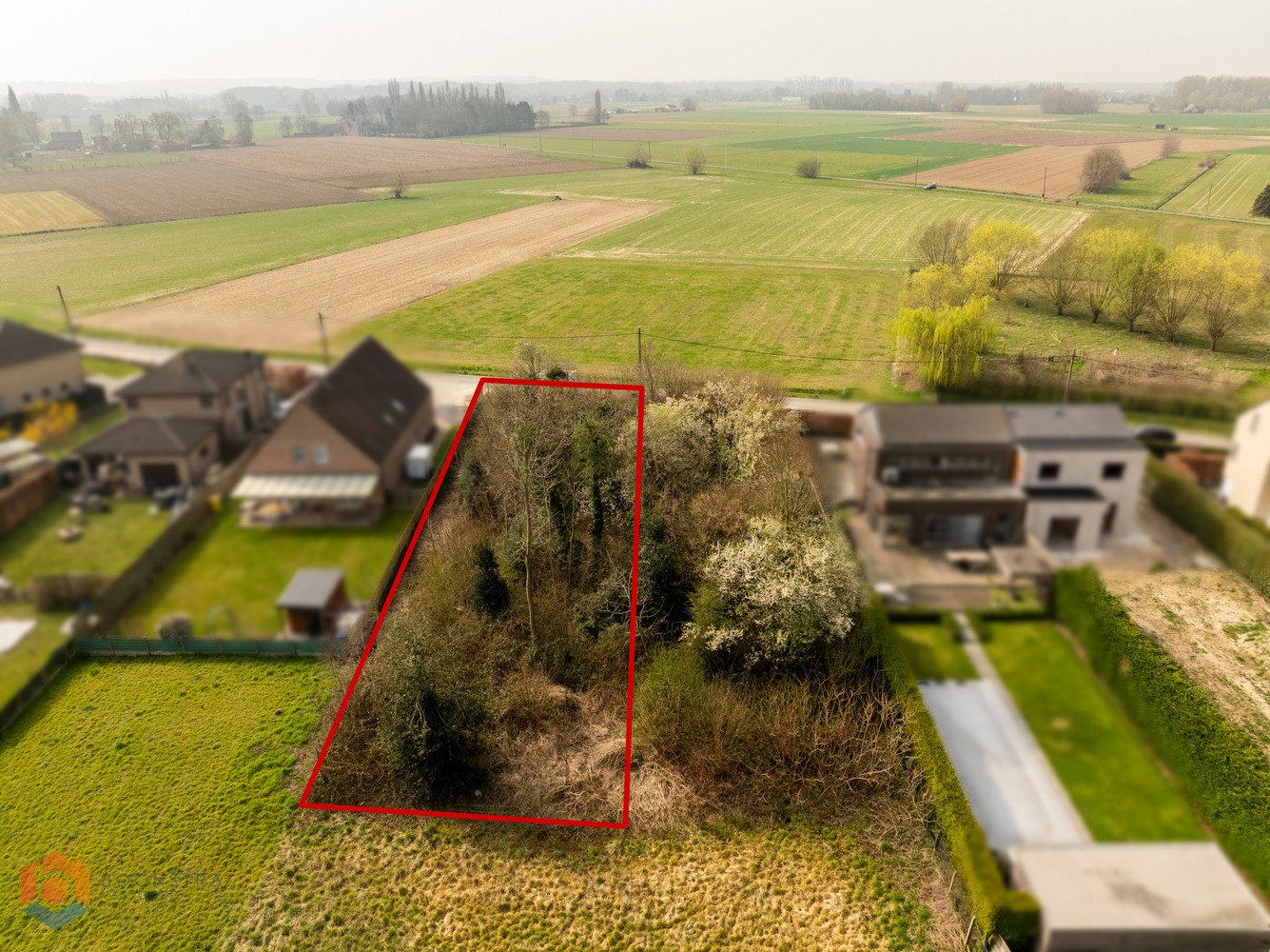 Bouwgrond van 671 m² voor halfopen bebouwing te Tildonk - foto 4