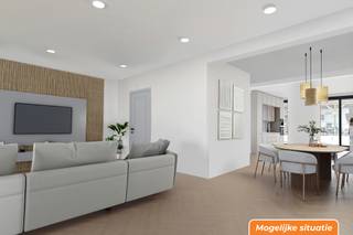 Vandaag nemen we je mee naar deze toffe woning, gelegen in een rustige straat, doch op wandelafstand van het centrum van Bornem. <br /><br />Maak jij van dit huis jouw thuis? De ruwbouwwerken werden alvast uitgevoerd alsook de voorbereiding voor sanitair en elektriciteit. <br /><br />Bij binnenkomst via de linkerkant van de woning, betreden we de inkomhal die rechtstreeks toegang biedt tot de ruime en lichte leefruimte. Deze veelzijdige leefruimte biedt plaats voor zowel leefruimte in combinatie met een bureau. Aansluitend vind je de eetkamer, die overgaat in de open keuken met zicht op de tuin. Naast de keuken bevindt zich een praktische wasplaats/berging, een douche en toegang tot de tuin.<br /><br />Op de eerste verdieping bevinden zich momenteel twee slaapkamers, waarvan één slaapkamer is opgesplitst met aansluitend een dressing. Indien gewenst kan je een deur plaatsen naar de dressing en tover je deze om naar een derde slaapkamer. Daarnaast is er een dressingkamer die toegang geeft tot de badkamer. De ruime badkamer biedt plaats voor een douche, bad, dubbele lavabo en een toilet. Vanuit deze dressing heb je toegang tot het terras.<br /><br />Via een uitschuifbare trap bereik je de opbergzolder.<br /><br />Als extra is er nog een garage.<br /><br />De tuin biedt nog vele opties qua inrichting. Als troef geniet je van een mooi uitzicht op het achtergelegen bos.<br /><br />Heb je interesse in deze woning?<br />Neem gerust contact op via yordi@julimmo.be of 0473 76 18 07.