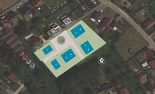 Bouwgrond ( lot 8 ) te koop voor halfopen bebouwing met een totale oppervlakte van 504 m². Gunstig gelegen in een rustige en doodlopende...