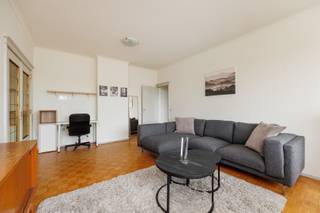 <p><span>ANTWERPEN/WILRIJK - Bij Park Den Brandt</span><span>: Aangenaam en lichtrijk gemeubeld appartement met 1 slaapkamer.</span></p><p><span> </span></p><p><span>BESCHRIJVING:</span></p><p><span> </span></p><p><span>Het appartement is gelegen op de 3° verdieping van een goed onderhouden gebouw met conciërge.</span></p><p><span>Inkomhal op marmeren tegels met dambordmotief, voorzien van ingemaakte vestiairekast.</span></p><p><span>Zeer gezellige leefkamer op parket.</span></p><p><span>Geïnstalleerde keuken met kasten en toestellen.</span></p><p><span>Een ruime slaapkamer, uitgevend op aangenaam terras.</span></p><p><span>Volledig vernieuwde badkamer met inloopdouche , lavabo en toilet.</span></p><p><span>  </span></p><p><span>BIJZONDERHEDEN:</span></p><p><span> </span><span><br />* Overal nieuwe dubbele beglazing</span></p><p><span>* Meubels over te nemen</span></p><p><span>* Gemeenschappelijke kosten: 260 €/maand (water, lift, onderhoud gemene delen, conciërge, provisie voor verwarming)</span></p><p><span>* In de onmiddellijke nabijheid van winkels (Carrefour, bakker, beenhouwer, apotheker)</span></p><p><span>* Terminus van de tram en bussen op 50m</span></p><p><span> </span></p><p><span> </span></p>