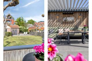Verrassend ruim huis (EPC A: 76, 226m² bewoonbare oppervlakte) met 5 slaapkamers (mogelijkheid tot gelijkvloers wonen), afzonderlijke praktijkruimte op het gelijkvloers, privatieve oprit met plaats voor enkele wagens, lichtrijke woonkamer, aangelegde tuin (533m²) met tal van terrasoppervlakte + kwalitatief bijgebouw. Dit instapklaar en uitermate goed onderhouden huis te koop geniet van een centrale ligging langs de Toekomststraat, nabij het centrum van Sint-Kruis, openbaar vervoer, buurtwinkels, warenhuizen, scholen, sportcentra en met een vlotte verbinding naar Brugge, Damme, Knokke, Maldegem... Tevens beschikt dit huis over een conforme elektrische keuring, 18 zonnepanelen, rolluiken...Indeling:Gelijkvloers (circa 140m²):- Ruime inkomhal (12m²) met gastentoilet en toegankelijke trap;- afzonderlijke, polyvalente praktijkruimte (35m²);- lichtrijke woonkamer (55m²) met compleet uitgeruste leefkeuken;- gezellige veranda (18m²);- praktische, ruime garage (21m²);- aangelegde tuin (533m²) met tal van terrasoppervlakte + kwalitatief bijgebouw + privatieve oprit met plaats voor enkele wagens.1ste verdieping (circa 86m²):- Nachthal (10m²);- 5 slaapkamer (17m², 12m², 10m², 9m², 8m²);- badkamer (14m²) voorzien van dubbele lavabo in meubel, douche, ligbad, toilet.Bestuursmaatregelen in het maatregelenregister: nee