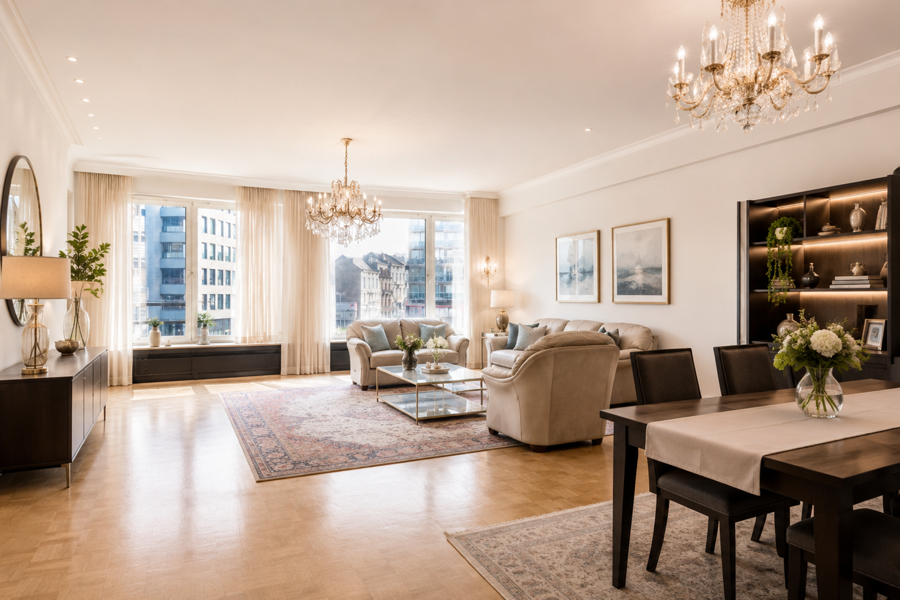 Ruim en lichtrijk appartement (ca. 147 m²) met 2 terrassen en autostaanplaats - foto 1