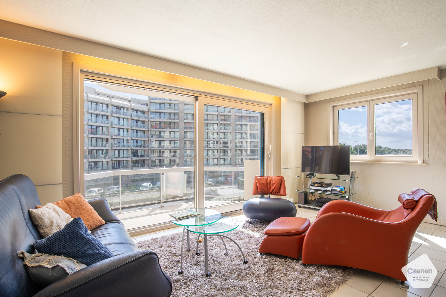 Zeer ruim doorzonappartement met 2 slaapkamers + slaaphoek - foto 1