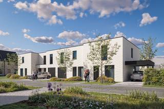 Moderne woningen in Smeskeshof – WaregemOntdek 6 halfopen en 3 gesloten moderne woningen in de Smeskeshof-verkaveling te Waregem, gelegen in een...
