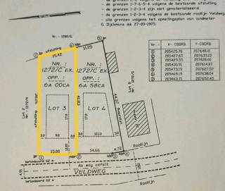Mooi perceel bouwgrond voor open bebouwing ca. 600 m² in Balen, Veldweg.Gelegen nabij het centrum, doch rustig gelegen!Breedte perceel = ca. 15...