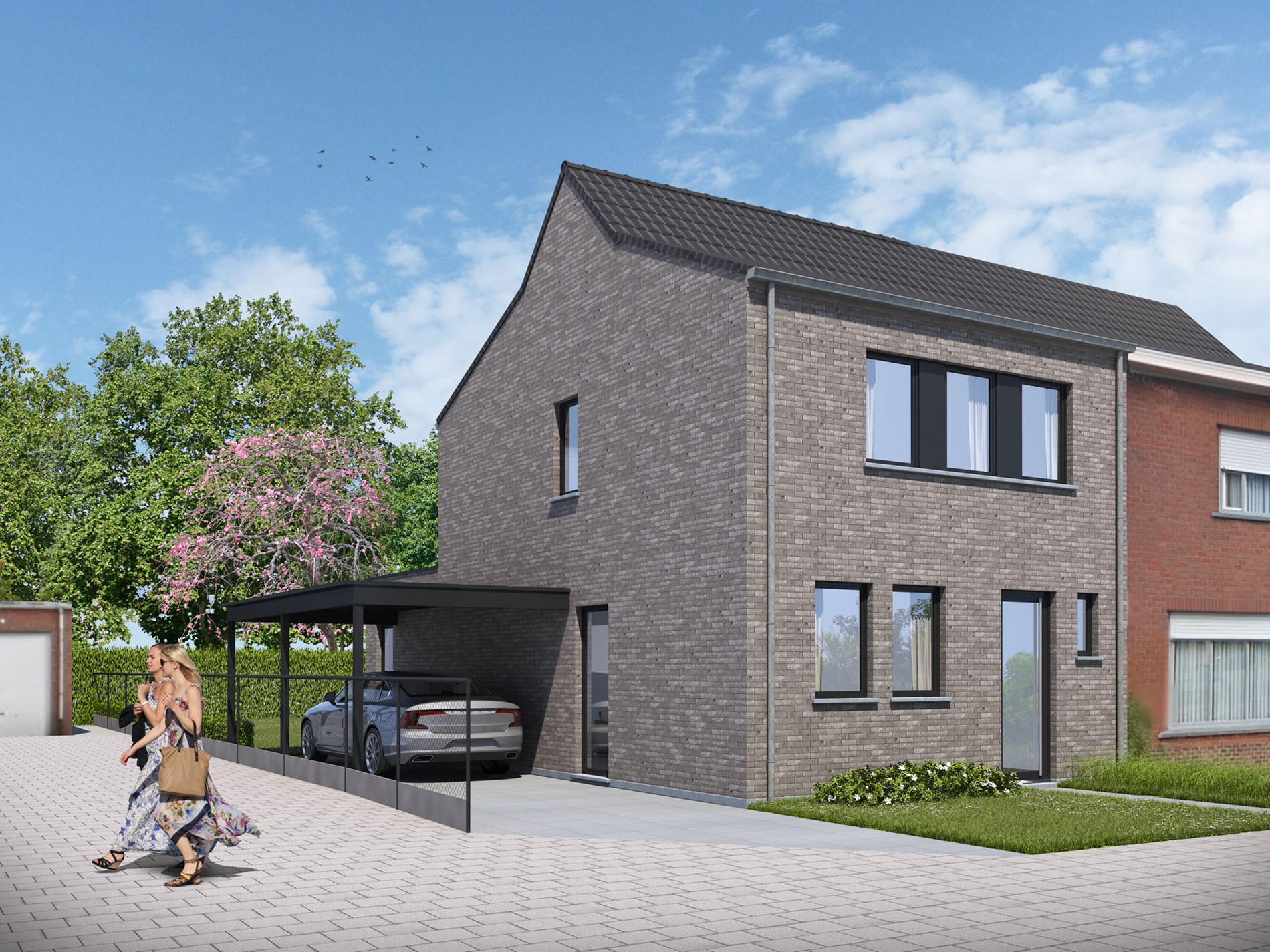 Moderne halfopen woning - foto 1