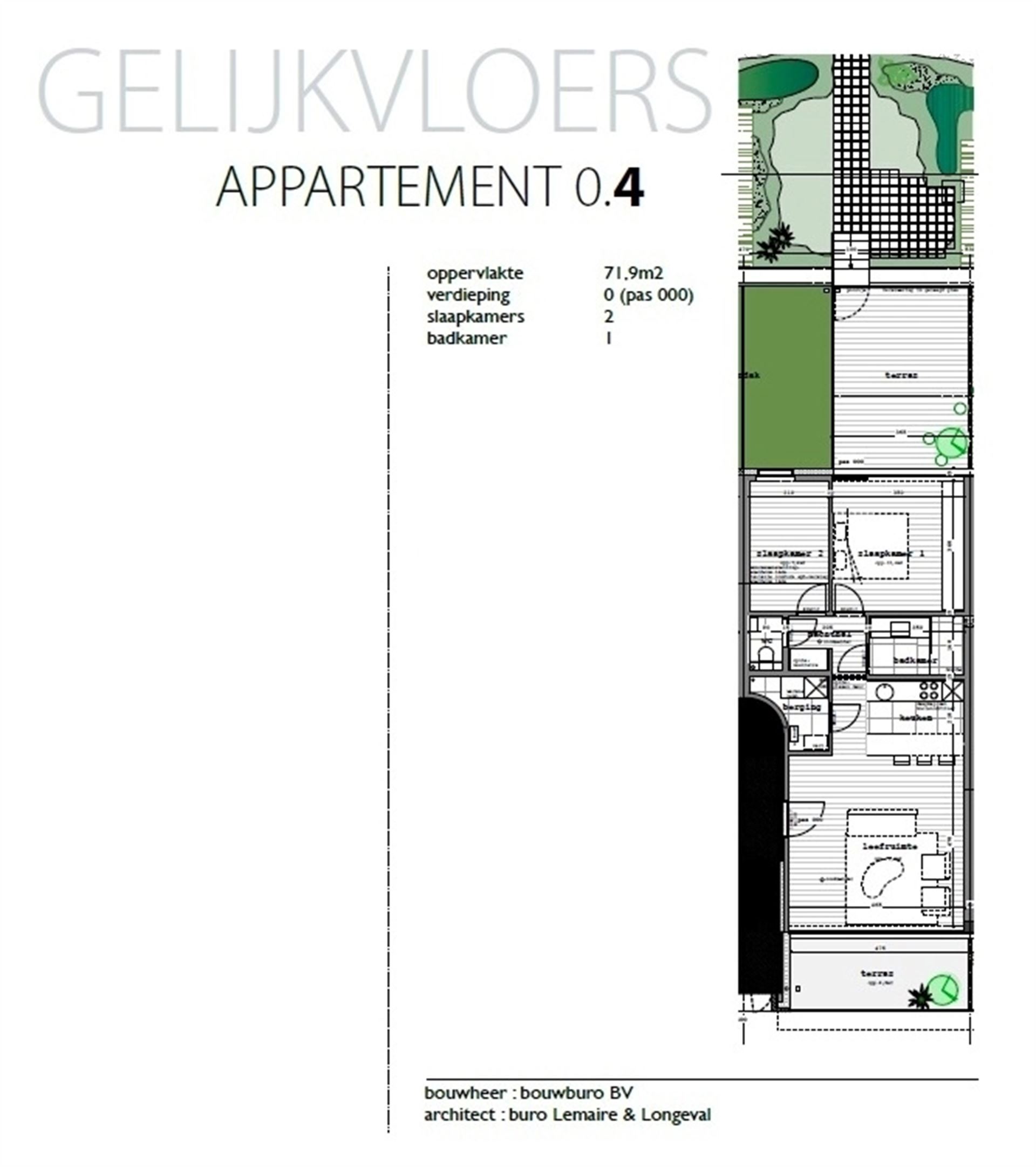 Appartement à vendre à Ninove avec 2 chambres - photo 3