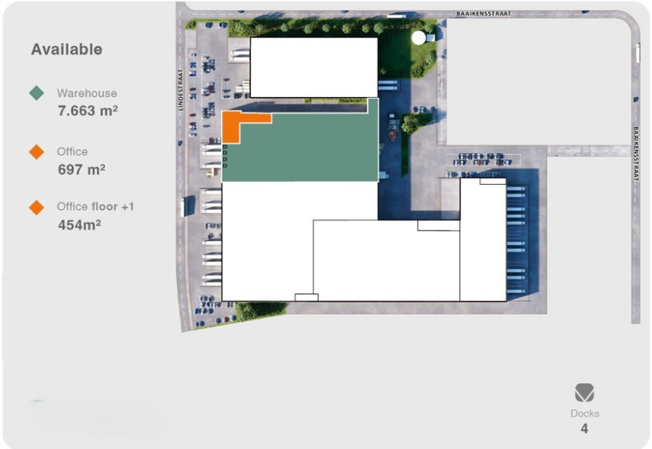 Ideaal logistiek magazijn van 7.663 m² met 1.151 m² kantoren in Zele - foto 5