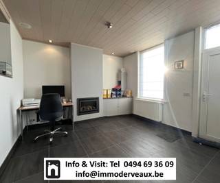 Info & Visit: 0494 69 36 09 - Voor de beschrijving en de wettelijke informatieplicht (art.5.2.6 VCRO en Watertoets, EPC, EPC-nummer,…) verwijzen we naar de advertentie op de website van Immo Derveaux te bereiken via - https://www.immoderveaux.be - waar u ook andere interessante panden kan terugvinden. De inhoud van deze advertentie valt onder de uitsluitende aansprakelijkheid en verantwoordelijkheid van Immo Derveaux, Vincent Derveaux BIV 513 924, die ons deze advertentie heeft aangeleverd. Klachten of opmerkingen over de inhoud dienen rechtstreeks aan Immo Derveaux kenbaar gemaakt worden via e-mail: - info@immoderveaux.be -***xxxINW-Derveaux-