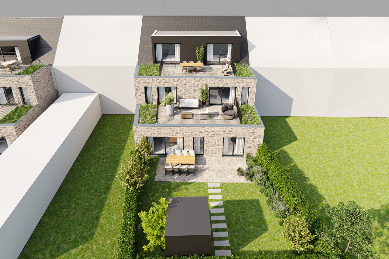 Ruim gelijkvloers app. met 3 slpkrs en tuin - foto 3