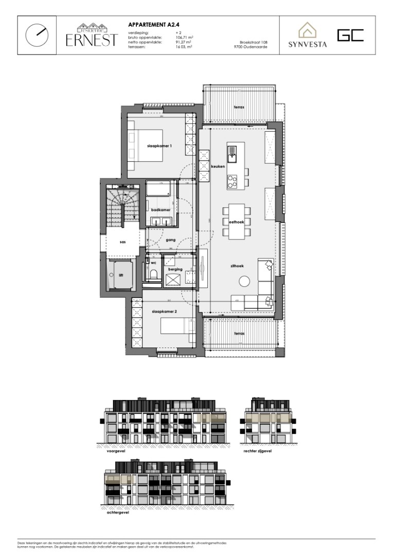 Appartement à vendre à Audenarde avec 2 chambres - photo 3