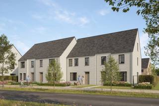 Lot 165: Deze gesloten woning in landelijke stijl heeft 3 slaapkamers, een carport, een ruime zolder met vaste trap die je optioneel kan afwerken tot een extra ruimte en een bewoonbare oppervlakte van 200 m². De woning ligt op een perceel van 235 m² in de groene, kindvriendelijke woonbuurt Evergem Droogte, waar duurzaamheid en energiezuinigheid centraal staan.<br /><br />Interesse? Meer info via matexi.be/evergem of 09 298 19 92.