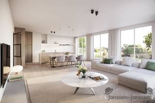 <p><span>Appartement confortable au rez-de-chaussée avec terrasse et jardin privé</span></p><p><span>Découvrez ce charmant appartement au rez-de-chaussée d'une superficie de 68 m², parfait pour une vie confortable et moderne. L'appartement dispose d'une terrasse de 5 m² et d'un jardin privé de 12 m², idéal pour profiter de l'extérieur.<br /><br /> À l'intérieur, vous trouverez une chambre et une salle de bains spacieuses, ainsi que des toilettes séparées pour plus de commodité. Le débarras est équipé de connexions pour une machine à laver, afin que vous ayez tout à portée de main.<br /><br />La chambre et le salon sont équipés de grandes fenêtres, laissant entrer beaucoup de lumière naturelle et créant une atmosphère agréable.<br /><br />Ce projet sans gaz et presque neutre sur le plan énergétique dispose d'un chauffage géothermique, d'un chauffage au sol et de panneaux solaires. Avec un niveau E allant jusqu'à 20, cet appartement répond aux normes énergétiques les plus élevées et offre une expérience de vie à l'épreuve du temps.<br /><br />Contactez-nous</span><span>pour plus d'informations et pour connaître les disponibilités en envoyant un e-mail à <span>ronnystorms@janssenenjanssen.be</span></span><span> ou en appelant le 0487/66 33 60.</span></p>