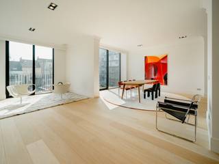 A deux pas de l'avenue Louise, cet appartement de ± 221 m² se situe au deuxième étage du projet The Sixty, superbe réhabilitation de deux hôtels...