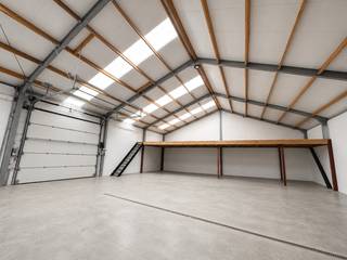 Deze loods te Oostrozebeke is landelijk gelegen maar toch vlot bereikbaar. (vlotte verbinding naar Tielt, Waregem, …)Voor de loods is een aanbouw...