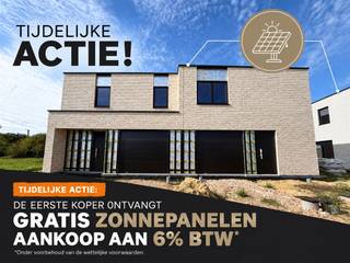 <p>Energiezuinig wonen in een rustige, groene omgeving</p><p>Tijdelijke actie: de 1ste koper ontvangt 10 operationele zonnepanelen van 460 Wp, ter waarde van € 5.000, volledig GRATIS.</p><p>In Project Veldzicht in Begijnendijk bevinden zich momenteel al 4 woningen in de ruwbouwfase en zullen binnenkort wind- en waterdicht zijn. Wie snel beslist, kan de materialen en afwerking nog naar eigen smaak kiezen.</p><p>De woning ligt in een doodlopende straat en geniet van een rustige ligging met een open, landelijk uitzicht aan de achterzijde. Tegelijk woon je op wandelafstand van het station, met verbindingen richting Antwerpen, Hasselt, Leuven en Brussel. Ook het centrum van Begijnendijk en de stad Aarschot bevinden zich vlakbij.</p><p>Op het gelijkvloers is er een inkomhal met apart gastentoilet. Verder beschikt de woning over een inpandige garage, een ruime leefruimte en een open keuken. Dankzij de grote raampartijen geniet je hier van veel natuurlijk licht en een mooi zicht op de tuin en de achterliggende weide.</p><p>De eerste verdieping omvat 3 volwaardige slaapkamers waarvan 1 met dressing, een nachthal met afzonderlijk toilet en een praktische wasberging. De badkamer heeft plaats voor een ligbad, een aparte douche en een dubbele wastafel.</p><p>Voor een laag energieverbruik en een hoog wooncomfort wordt de woning voorzien van:</p><p>* een warmtepomp met vloerverwarming;<br />* ventilatiesysteem type D;<br />* regenwaterrecuperatie;<br />* 10 zonnepanelen van 460 Wp;</p><p>De verkoop gebeurt onder de Wet Breyne (12% registratie op de grond en 21% btw op de constructie)</p><p>Interesse in deze woning? Contacteer ons via 016 90 10 21 of info@future-home.be.<br /> </p>