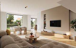 <ul>
<li>Rustige straat met uitzicht op de velden</li>
<li>Goede bereikbaarheid</li>
<li>3 slaapkamers + in te richten zolder</li>
<li>Hoogwaardige afwerking naar keuze</li>
<li>Energiezuinige en toekomstgerichte bouw</li>
</ul>
<br />OMGEVING<br />In Achterdries, een doodlopend straatje in Oosterzele, worden vier moderne halfopen woningen gerealiseerd. De ligging is ideaal: achteraan geniet je van een prachtig uitzicht op de velden, terwijl je toch vlakbij winkels, scholen en verbindingswegen woont. Hier combineer je landelijk wonen met een vlotte bereikbaarheid.<br /><br />INDELING<br />Elke woning beschikt over een lichte leefruimte met open keuken en aparte berging, die direct uitgeeft op de ruime tuin. Boven zijn er 3 comfortabele slaapkamers, een badkamer en apart toilet. De volwaardige in te richten zolderruimte biedt extra mogelijkheden: een bijkomende slaapkamer, bureau of hobbyruimte. De woningen worden gebouwd met hoogwaardige materialen en de afwerking kan volledig afgestemd worden op jouw persoonlijke smaak en wensen.<br /><br />E-PEIL<br />Dankzij duurzame technieken en kwaliteitsvolle isolatie geniet je van een lage energiekost en een hoog wooncomfort. Het E-peil ligt bijzonder gunstig, waardoor deze woningen perfect voorbereid zijn op de toekomst.<br /><br />Benieuwd om jouw droomwoning verder te ontdekken? Bel ons op 09 394 67 95 of stuur een mailtje naar info@potrell.be voor een afspraak!<br /><br />WONING OP MAAT – JOUW WONING, JOUW STIJL<br />Maak van deze woning jouw droomhuis! Kies zelf jouw keuken, vloer en badkamer en geef de woning een persoonlijke toets. Instapklaar, volgens jouw smaak en stijl. Jij kiest – Potrell voert uit. Zo eenvoudig is het.<br /><br /><em>Prijzen exclusief kosten.</em>