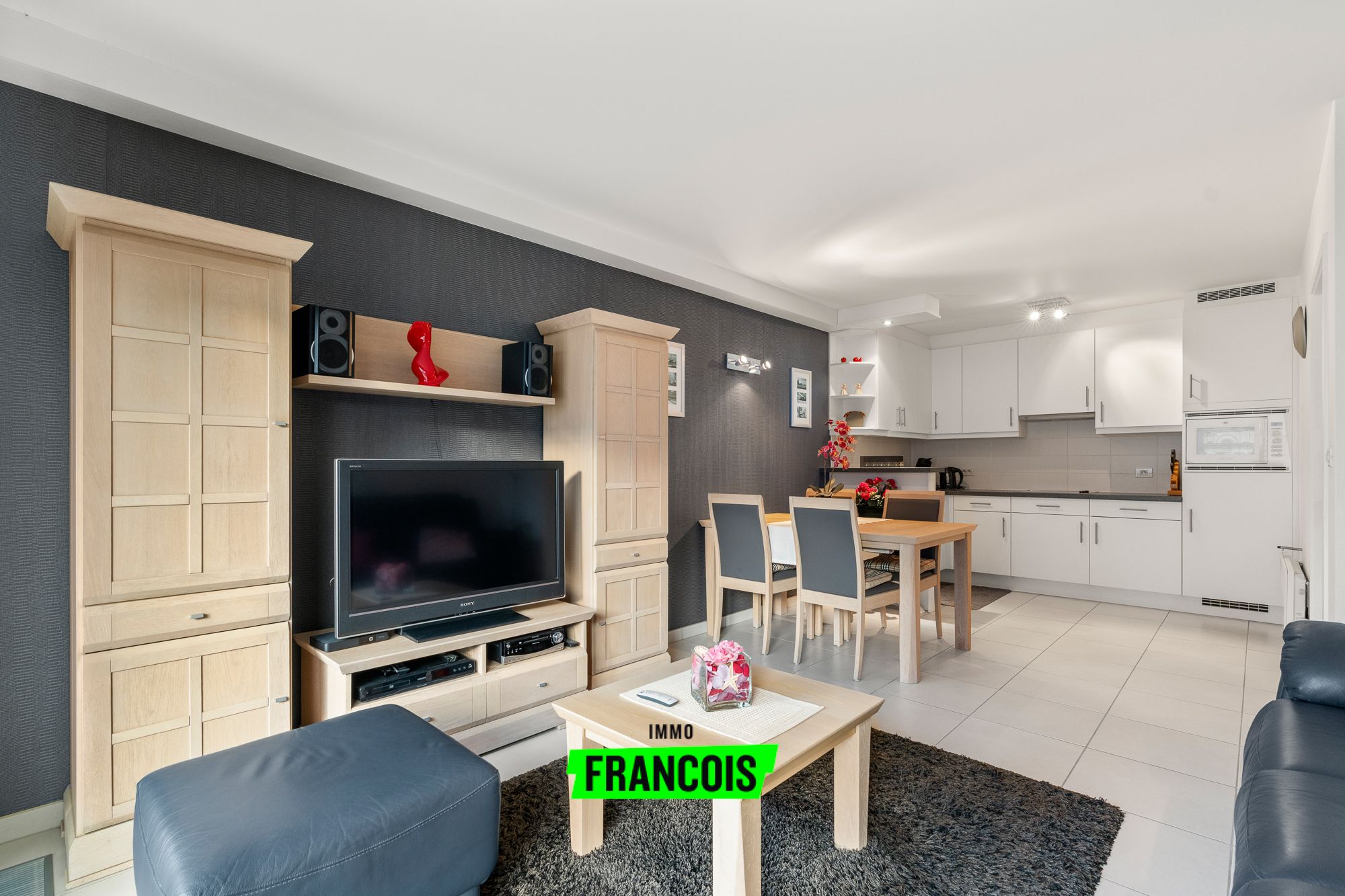 Volledig instapklaar 2 slpk gelijkvloers appartement te Warande Middelkerke: optie garage - foto 3