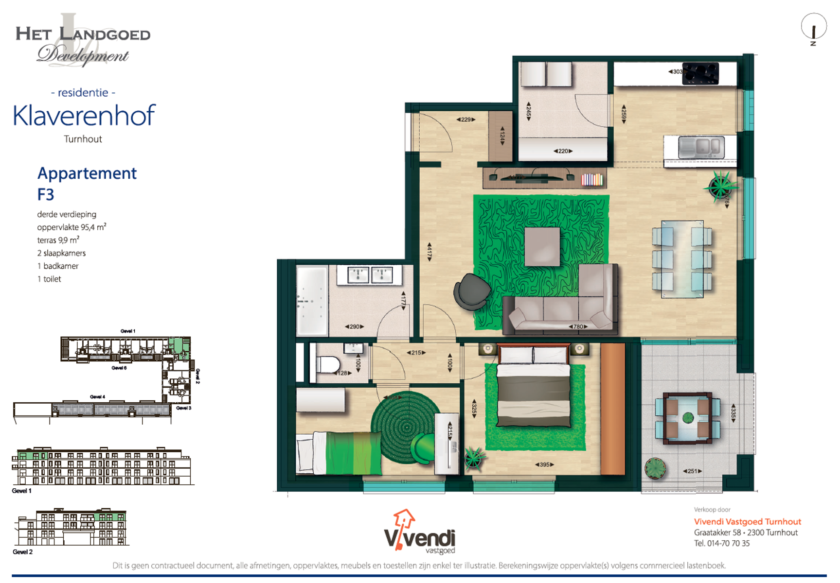 Ruim 2 slpk appartement inclusief parkeerplaats. - foto 2