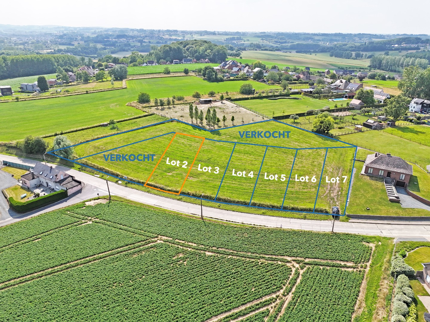 Bouwgrond voor open bebouwing op +/- 8 are te Zottegem - foto 1