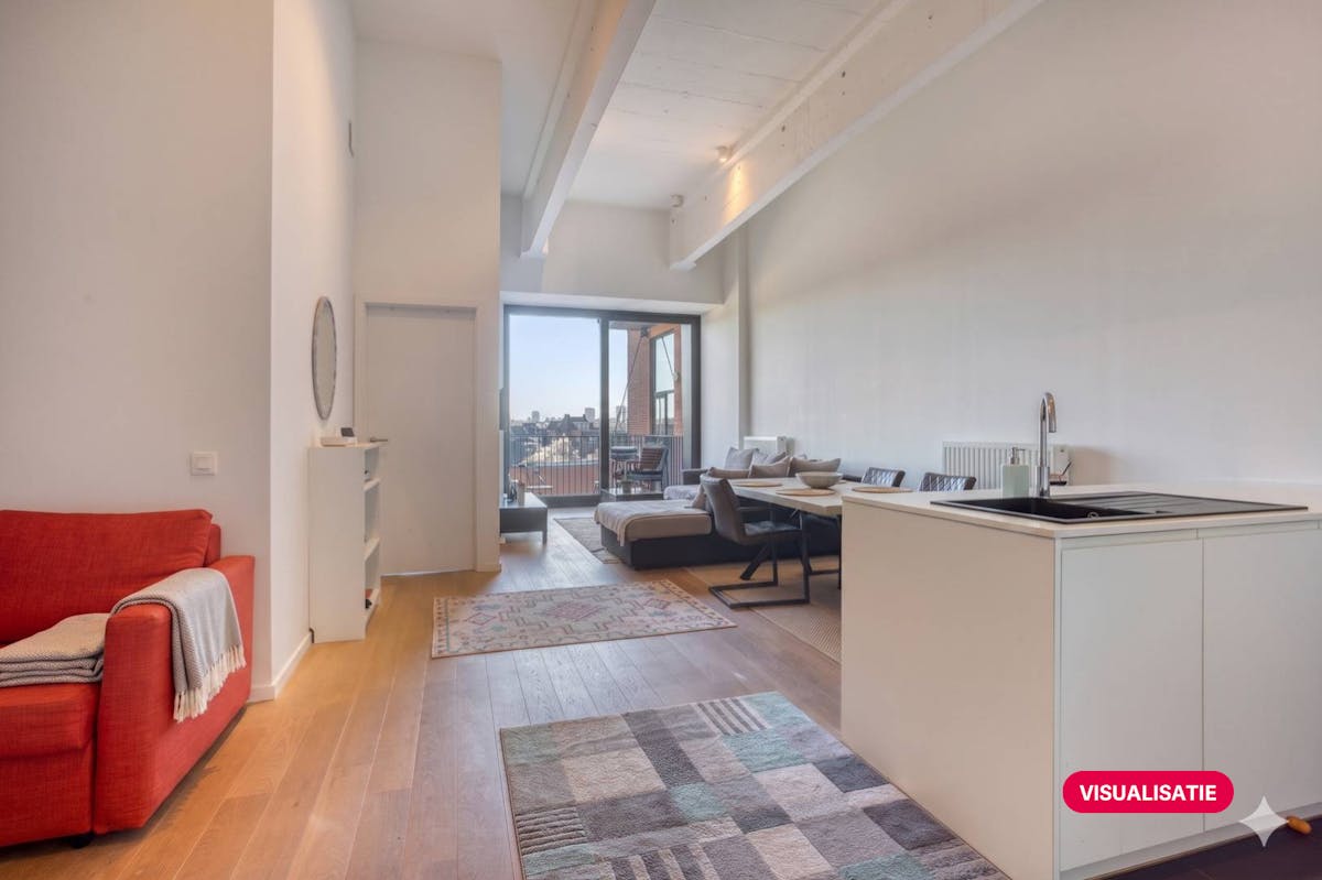 Loft-appartement één slaapkamer in voormalig fabrieksgebouw - foto 4