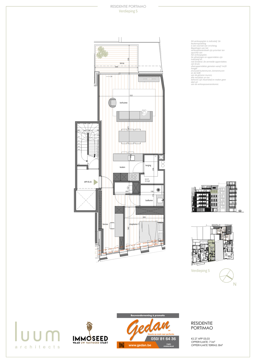 Appartement te koop in Oostende met 1 slaapkamer - foto 2