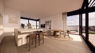 Een project dat de focus legt op jou. <br /><br />Dat klinkt als het klassieke makelaarspraatje, zeg je? Dat snappen we. En toch is dit project nét dat tikje meer. Meer ruimte, meer high-end, meer een (t)huis.<br /><br />Welkom in appartement 2.1; een waanzinnige penthouse van maar liefst 185m² (!) op de 2de verdieping met 3 slpk en een terras van 68 m².<br /><br />1. We focussen op woongemak. Geen gebouw waar we zoveel mogelijk appartementen/studio’s in proppen, maar een kleinschalige residentie met grote appartementen. Ademruimte dus.<br /><br />2. We leggen dus de nadruk op ruimtelijkheid. Veel lichtinval, grote ramen, groene eyecatchers en vooral: buitenruimte! Je wordt benauwd van het gemiddelde terras van 8m², zeg je? No worries, hier starten we met balkons vanaf 18 m² tot maar liefst 68m²! <br /><br />3. Graag bewust wat kleiner wonen, of toch een volwaardig alternatief voor het inruilen van je woning? We bieden beide aan: een fijne bewoonbare oppervlakte van 93m², tot een penthouse van…jawel… 185m². <br /><br />4. Future proof wonen, da’s de boodschap. En dit project gaat nog een tikje verder, want er werd extra aandacht besteed aan toegankelijkheid: brede gangen en parkeerplaatsen, drempelvrij wonen, een lift tot in de kelder en op wandelafstand van openbaar vervoer, winkels, eetgelegenheden, scholen, etc.<br /><br />5. Energiezuinigheid is niet enkel goed voor de natuur, maar ook voor je portemonnee. Deze BEN-woningen focussen op een minimaal verbruik en mikken op een E-peil van 10. En jawel, dat betekent niet enkel een fantastische isolatie, maar ook een warmtepomp voor vloerverwarming en -koeling, zonnepanelen, regenwaterputten, etc.<br /><br />6. And last but not least: een lokale bouwheer én makelaar. Je weet van wie je koopt. We kennen de buurt en de mogelijkheden. En we kennen jou. Graag later verhuren? Doen we! Je eigen huis (gratis) laten schatten om te kijken wat de mogelijkheden zijn? Met plezier! Benieuwd naar een lening of verzekering? You’re welcome. Je hebt een lokaal aanspreekpunt, nu en in de toekomst.<br /><br />Een parkeerplaats (vanaf 26.000 EUR) en berging (vanaf 3000 EUR) in de ondergrondse garage is verplicht bij aan te kopen. <br /><br />De snelle kopers kunnen profiteren van deze lanceringsprijzen.<br />AANKOOP AAN 6% BTW MOGELIJK! <br /><br />Benieuwd naar de voorwaarden? <br />We gaan graag een keer met je rond tafel.
