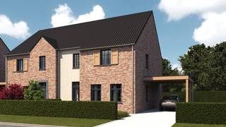 <p>Vlakbij het centrum van Kinrooi wordt aan de Processieweg een stijlvol woonproject gerealiseerd, bestaande uit 2 halfopen bebouwingen en 1 open bebouwing. Lot 3 omvat een ruime halfopen bebouwing op een perceel van 04a 23ca met een bewoonbare oppervlakte van ± 140 m². Deze stijlvolle woning is voorzien van 3 slaapkamers, een ruime badkamer en twee aparte toiletten. De herenwoning wordt voorzien van aluminium ramen met dubbele beglazing. Daarnaast beschik je hier over een tuin met een praktisch formaat. Omwille van het feit dat de woning casco plus opgeleverd wordt heb je bovendien de vrijheid om je nieuwe thuis verder naar jouw eigen smaak en voorkeur af te werken. Ook is er de mogelijkheid om een carport aan te bouwen. De vergunning hiervoor is alvast in orde gemaakt. Alle mogelijkheden liggen nog voor jou open!<br /><br />Het casco plus pakket omvat: sanitair met een basispakket toestellen, aanleg elektriciteit met afwerking, EPS, chape, pleisterwerken en gyplat zolder. Meer info vind je in het hier bijvoegde lastenboek. </p>
<p>De Processieweg bevindt zich vlakbij het centrum van Kinrooi. Dagdagelijkse voorzieningen zoals bakker, supermarkten en horeca bevinden zich binnen handbereik. De lagere school en de eerste graad van het secundair onderwijs bevinden zich bovendien op wandelafstand, wat deze woning een extra troef geeft voor gezinnen. Dankzij de uitstekende ligging bereik je in geen tijd steden zoals Bree en Maaseik en zelfs de Nederlandse grens. Wil je graag jouw droomhuis realiseren? Laat het ons weten via 089/47 27 80 of per mail op info@beneca.be. Tot snel!<br /><br /><br />INDELING:<br /><br />Gelijkvloers: inkomhal (± 4,6 m²), toilet (± 1,8 m²), leefruimte (± 47,2 m²) met open keuken (± 11,8 m²) en berging (± 5,5 m²).<br />1<sup>e</sup> verdieping: Overloop/nachthal (± 9,4 m²), slaapkamer 1 (± 19,5 m²), slaapkamer 2 (± 12,3 m²), slaapkamer 3 (± 16,1 m²), toilet (± 1,8 m²) en badkamer (± 10,5 m²).<br />Zolder: technische ruimte (± 46,5 m²).<br /><br /><br />PRIJS (Casco plus):<br /><br />Grondwaarde: € 90.000,-<br /><br />Reg. Rechten grondwaarde (12% RR): € 10.800,-<br /><br />Constructiewaarde: € 233.380,-<br /><br />BTW op constructiewaarde (21% BTW) € 49.009,8,-<br /><br />TOTALE AANKOOPPRIJS (incl. BTW en registratierechten): € 383.189,8,-<br /><br /><br /><br />De geadverteerde verkoopprijzen zijn exclusief kosten aansluiting nutsvoorzieningen, notariskosten, erelonen,…</p>