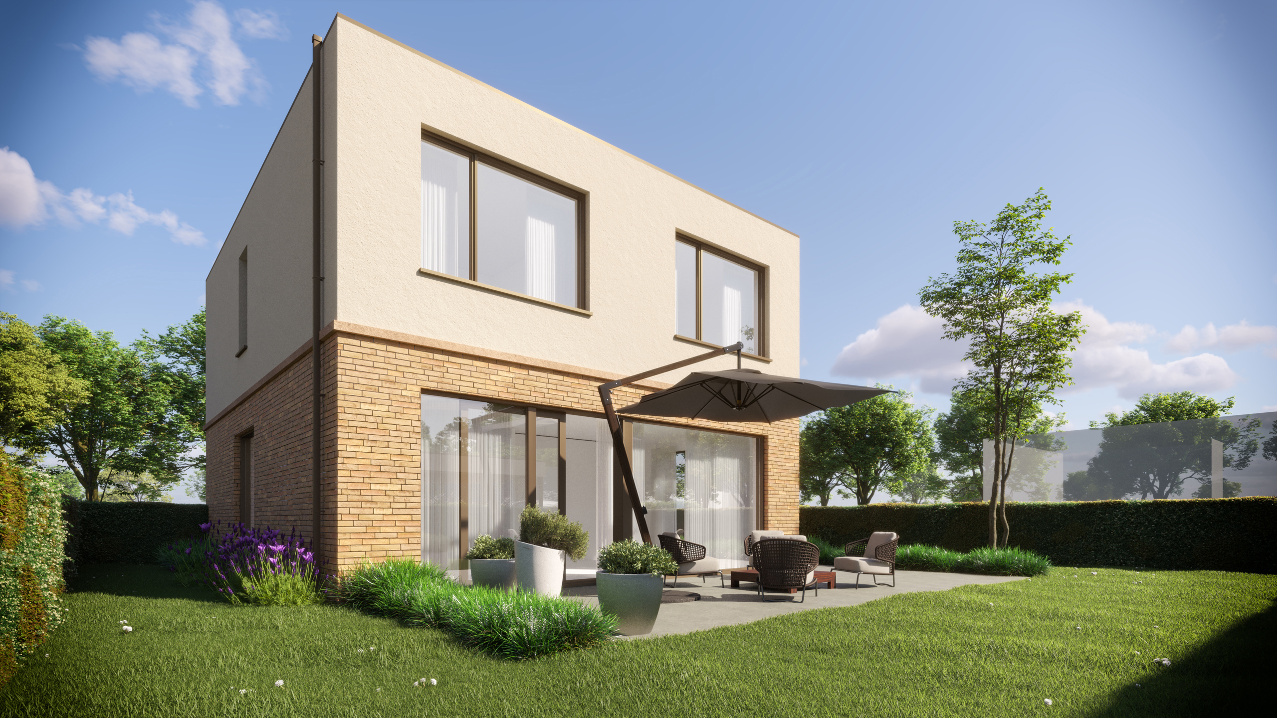 Gesloten nieuwbouwwoning met 3 slpk, nabij centrum Wetteren - foto 3