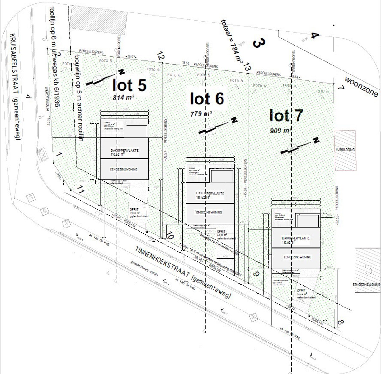 Bouwgronden te koop te Moorsel, Kruisabeelstraat-Tinnenhoekstraat - foto 1