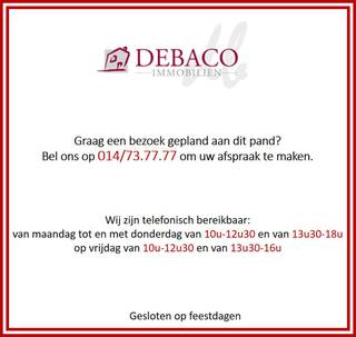 Prachtig dakappartement met twee slaapkamers en enorm ruim terras te Wiekevorst. <br /><br />Dit appartement bestaat uit een inkomhal, woonkamer met halfopen keuken (voorzien van vaatwasser, koelkast met diepvriesvak, combioven, kookvuur en dampkap), twee slaapkamers, gastentoilet, badkamer (voorzien van douche, wastafel en kast), berging/wasplaats, zeer ruim terras, kelderberging en ondergrondse autostaanplaats.<br /><br />De huurprijs bedraagt 925 euro + 65 euro gemeenschappelijke kosten per maand. Een extra (buiten)autostaanplaats kan gehuurd worden aan 20 euro per maand. <br />Alle verbruik is individueel. <br /><br />Het appartement is beschikbaar vanaf 1 april 2026.<br /><br />In de nabije omgeving is een buurthuis alsook een supermarkt aanwezig! <br /><br />De EPC-waarde bedraagt 154 kWh/m²jaar.<br />Meer info vindt u op www.debaco.be of bel ons op 014/73.77.77 voor een bezoek ter plaatse!