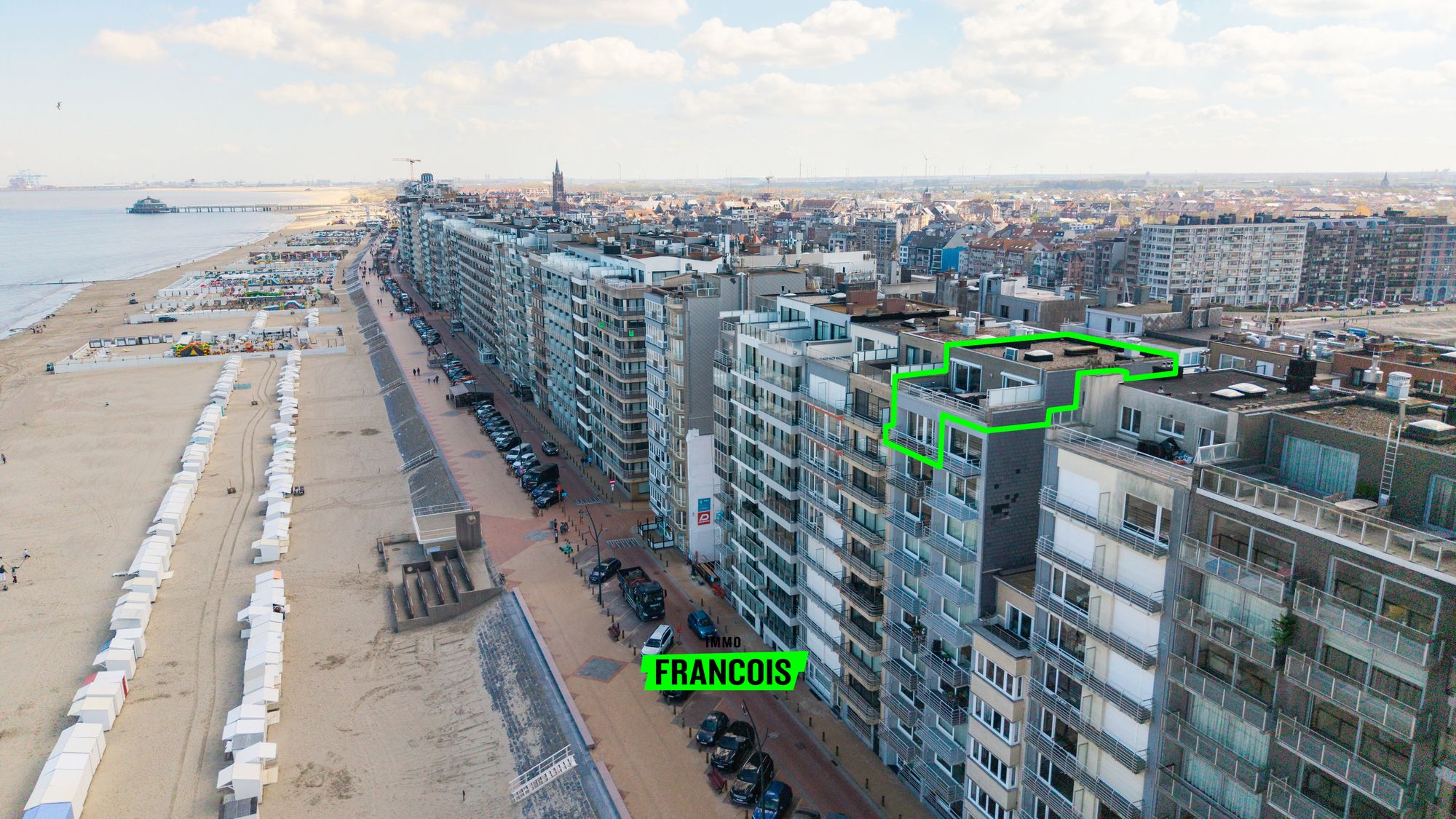Uniek &amp; exclusief duplex-penthouse met 3 slaapkamers en panoramisch zeezicht, maatwerk en unieke indeling te Blankenberge - foto 2