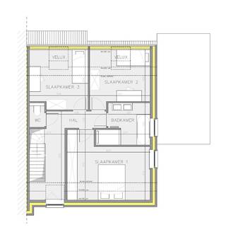 In het residentieel nieuwbouwproject 'Reynaert' in Zwevezele wordt deze duurzame halfopen projectwoning gecreëerd in een landelijke bouwstijl...