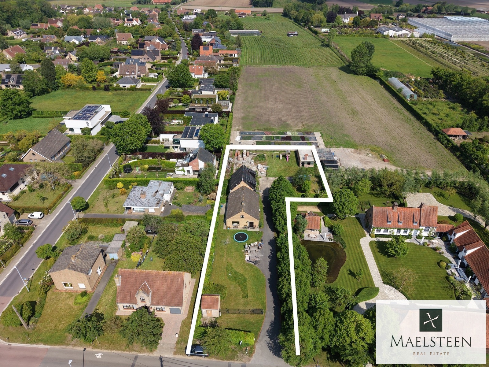 Terrein van 2.168 m² met vergund plan te Sint-Andries - foto 2