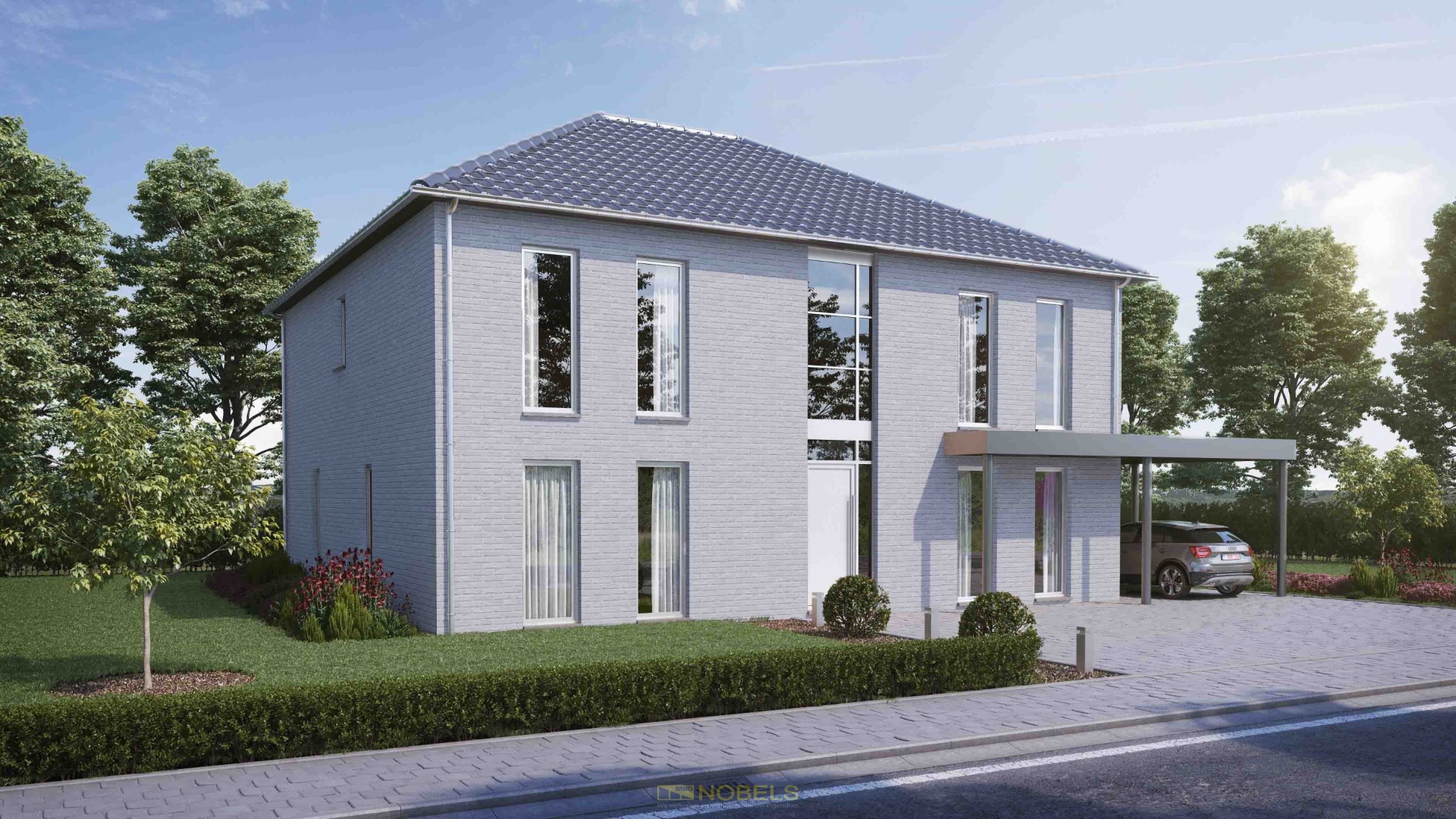 Te koop, nieuw te bouwen villawoning met zuidgerichte tuin in Oudenaarde - foto 1