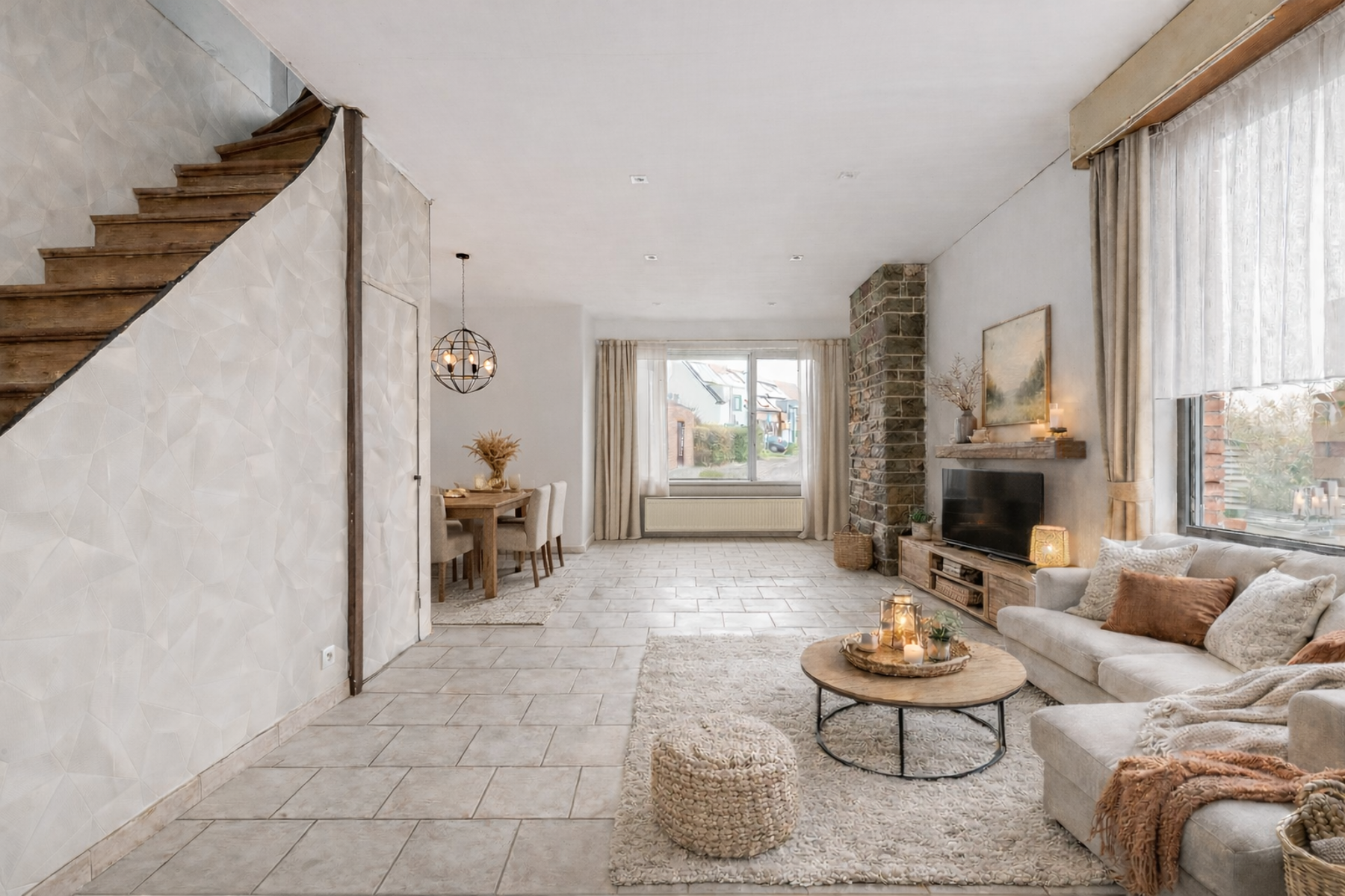 Woning met 3 slpk, grote tuin en dubbele garage - foto 3