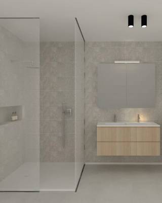 BEN-APPARTEMENT (85 M²) OP DE 4DE VERDIEPING MET TERRAS, ONDERGRONDSE AUTOSTAANPLAATS EN BERGING.INDELINGInkomhal , toiletruimte met handenwasser,...