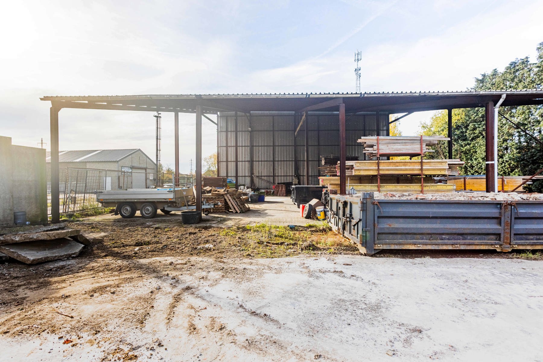 Overdekte opslagplaats met kantoorgebouw in Lebbeke - foto 3