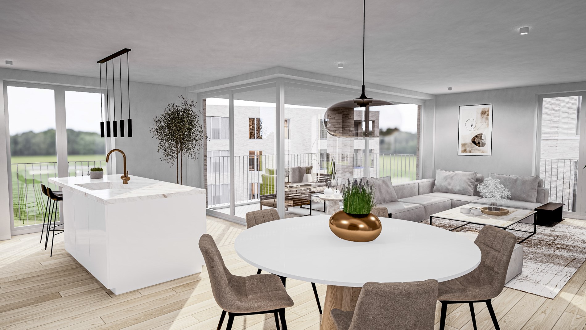 Nieuwbouwappartement met 3 slpk. op topligging in het centrum van Geel - foto 4