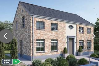 Bouwrijp perceel voor een open bebouwing op ca 500m².  Mogelijkheid tot het bouwen van 2 bouwlagen met zadeldak of met plat dak, alsook een bijgebouw.  3D render is louter informatief (geen bouwverplichting).