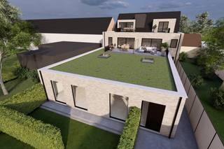 AANKOOP AAN 6% BTW MOGELIJK, vraag naar de vw<br />Residentie Dorp 186 is een fraai en stijlvol ontwerp, uitgevoerd met alle moderne materialen en technieken.<br />Het project wordt uitgevoerd met aandacht voor de isolatiematerialen, 3-voudige beglazing, verwarming via warmtepompen en zonnepanelen. Op die manier bereiken de appartementen een E-peil﹤10 zodat we ruimschoots voldoen aan de BEN-norm. Duurzaam materiaalgebruik en een uitvoering conform de nieuwste eisen wat betreft isolatie, ventilatie en energie zorgen ervoor dat jarenlang zorgeloos en energiezuinig wonen realiteit wordt.<br /><br />Op het gelijkvloers is er een handelsruimte voorzien die casco wordt opgeleverd. De residentie is verder opgebouwd uit 3 app die ontworpen zijn met oog op optimale functionaliteit, ruimte en wooncomfort. Alle app beschikken over mooie, ruime zonneterrassen zodat u zowel van uw binnenruimte als buitenruimte kan genieten.<br /><br />Elk app is voorzien van een individueel verwarmingssysteem met vloerverwarming en een lucht/water warmtepomp. Elk appartement beschikt verder over een ventilatiesysteem met warmteterugwinning en zonnepanelen. Toiletten en buitenkraantjes werken op regenwater zodat er maximaal wordt bespaard op leidingwater.<br /><br />Elk app heeft een inbraakwerende inkomdeur. Voor vloeren, sanitaire toestellen en keukens beschikt u over mooie budgetten. De woonruimtes worden instapklaar opgeleverd.<br /><br />Bij elk appartement is een garagebox bij aan te kopen.<br /><br />Residentie Dorp 186 situeert zich in het hart van Sint-Antonius waar niet alleen alle winkelfaciliteiten voorhanden zijn, maar ook scholen, moderne sportinfrastructuur, openbaar vervoer, culturele activiteiten en horeca. Toch ligt deze plek in de nabijheid van een heerlijk groene omgeving waar veel mogelijkheid is tot wandelen en fietsen.<br /><br />Info en verkoop:<br />De verkoop geschiedt onder BTW op het constr en registratierechten op grondaandeel, onder de vw van wet Breyne. Voor info of een verkennend gesprek, contacteer Karin 0486/97 84 27 of karin@reds.be