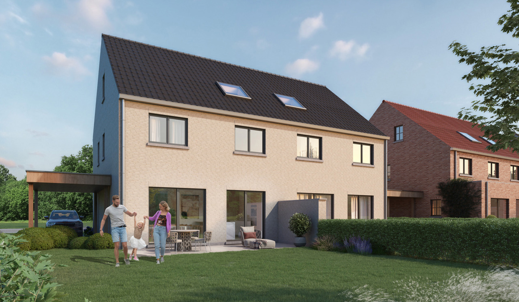 BINNENKORT TE KOOP: landelijk gelegen nieuwe HOB op 669 m2  - foto 4