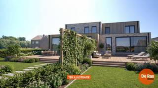 EREMBODEGEM - Deze prachtige nieuwbouwwoning is landelijk gelegen, in een deelgemeente van Aalst. De woning zal in afwerkingsfase worden aangeboden waarbij nog dient te worden voorzien door de koper: keuken, vloeren en badkamer (behalve inloopdouche). De mogelijkheid bestaat ook om op maat verder af te werken door de bouwheer.<br /><br />Naar indeling toe bevindt zich op het gelijkvloers een inkomhal met gastentoilet, een lichtrijke woonkamer, een keuken en een praktische berging. Op de eerste verdieping bevinden zich de nachthal, 3 slaapkamers en een badkamer.<br /><br />Troeven: EPB-nieuwbouw, warmtepomp (koelen en warmen), zonnepanelen, ventilatiesysteem C+, hoge isolatiewaarde, RW-put,..<br /><br />De ligging van dit pand is bijzonder aantrekkelijk met scholen, banken, en supermarkten in de directe omgeving. Daarnaast geniet deze woning van een heel goede bereikbaarheid door het openbaar vervoer, station, belangrijke invalswegen en de E40.<br /><br />Aankoop onder gesplitst stelsel:<br />Constructiewaarde: € 307.000 (21% BTW)<br />Grondwaarde: € 162.000 (12% registratie)<br />Totaal incl. btw en registratie, excl. kosten en excl. notariskosten: €552.910<br /><br />Bent u opzoek naar een nieuwbouwwoning met 3 slaapkamers op een uiterst rustige locatie? Inkijk bouwplannen en bespreking dossier op kantoor na afspraak: 053/60.65.60