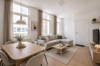 The apartment is part of a charming townhouse dating from around 1890, which was stylishly renovated in 2019 and divided into five small-scale residential units without a property manager, resulting in low common area fees.<strong><br /><br />This move-in-ready apartment offers the perfect combination of accessibility, tranquility, and nature with the vibrant city life! </strong><br /><br /><strong>LOCATION</strong><br /><br />The apartment is located on a quiet bike-friendly street by the water and near the bustling city center.<br />With an excellent <strong>Mobiscore of 9.1/10</strong>, you’ll enjoy a perfect combination of accessibility, tranquility, and nature here.<br />Behind the apartment is Wielewaalpark, and within walking distance lies the beautiful Bourgoyen-Ossemeersen nature reserve, ideal for relaxation and recreation.<br /><br /><strong>DESCRIPTION</strong><br /><br />Located on the first floor, this modern apartment offers a bright living space with an open kitchen.<br />Thanks to the large windows and favorable orientation, you’ll enjoy pleasant natural light and a spacious feel.<br /><br />Through the hallway, you’ll reach the full-sized bedroom and the bathroom.<br />The bathroom is equipped with a shower, a sink with matching vanity, and a toilet.<br /><br /><strong>Located near the historic center of Ghent, this property is ideal as a starter home, for students, or as an investment.</strong><br /><strong>The combination of prime location, character, and move-in-ready comfort makes this a unique opportunity.</strong><br /><br />Contact Kevin for more info and/or visit: <strong>0476 66 55 50<br /></strong>(Some images are for reference only)