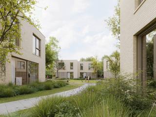 Ontdek dit exclusieve nieuwbouwproject met zeven stijlvolle woningen, rustig gelegen in een groene, autoluwe omgeving vlak bij Mechelen. De moderne architectuur, het hoge afwerkingsniveau en de duurzame technieken maken van deze woningen een unieke woonkans. Elke woning beschikt over een warmtepomp met vloerverwarming en -koeling, zonnepanelen en grote raampartijen die zorgen voor een overvloed aan natuurlijk licht. De gebruikte materialen zijn duurzaam en energiezuinig, wat resulteert in een laag verbruik en een maximaal wooncomfort. Elke woning heeft een private parkeerplaats met laadpaal, een tuin met tuinberging en toegang tot een gemeenschappelijke fietsenstalling. De ligging is ideaal: openbaar vervoer bevindt zich op wandelafstand, het station is vlot bereikbaar per fiets en via de E19 sta je in enkele minuten in Antwerpen of Brussel. Binnen geniet je van een lichtrijke leefruimte met open keuken, een stijlvolle inkomhal met gastentoilet en een praktische berging. Op de verdieping zijn er vier volwaardige slaapkamers, een moderne badkamer en extra opbergruimte. Hier woon je omringd door groen, in alle rust en comfort, met de stad vlakbij. De oplevering van deze woningen is voorzien voor begin 2026. Contacteer ons snel voor een bezoek ter plaatse!