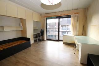 Deze - deels bemeubelde - studio, is gelegen op de tweede verdieping (lift aanwezig) en beschikt over een leefruimte met een keukenblok, balkon en een badkamer met een toilet, lavabo, ligbad (met douchemogelijkheid) en een aansluiting voor een wasmachine.<br />Met een gunstig EPC B-label!<br />En de elektrische installatie is conform &amp; het asbestinventarisattest vermeldt dat de studio asbestveilig is.<br /><br />Bij de studio horen 2 autostaanplaatsen. Deze zijn gelegen aan de achterkant van het gebouw (en zo ook te voet bereikbaar) en met de auto bereikbaar via de Groenstraat t.h.v. huisnummer 171. En ze dienen mee aangekocht te worden aan € 30.000 (voor de 2 plaatsen samen). De studio is dus enkel samen met de 2 staanplaatsen te koop aan € 225.000.<br /><br />De studio is vrij bij akte en de staanplaatsen zijn verhuurd (plaats 2 kan vrij zijn bij akte en staanplaats 3 is verhuurd tot eind januari 2027).<br /><br />Lage gemeenschappelijke kosten! Deze bedragen (volgens de recentste afrekening) slechts € 79 per maand en dat is inclusief het waterverbruik van de studio!<br />En het aandeel van de studio (en de staanplaatsen) in het reservekapitaal bedraagt momenteel € 500 (spaarpotje dat de koper krijgt).<br /><br />Het gebouw is geleggen over de kruising met Mezenlaan en vlakbij het Heilig Hartschool.<br />Deze buurt is interessant qua verhuring gezien de strategische ligging: het appartement ligt op slechts 1 km van de Leuvense ring en o.a. de Arenberg-campus en Wetenschapspark Heverlee (Imec, etc.) liggen vlakbij. <br />Ook heel goed bereikbaar met het openbaar vervoer: bushalte van de frequente lijn 2 op 100 meter van de studio.<br /><br /><em>Te bezichtigen na TELEFONISCH contact op 016 23 44 16 tijdens de openingsuren, bedankt.<br />VIEWINGS AFTER CALLING US ON 016 23 44 16 during office hours, thx.</em>