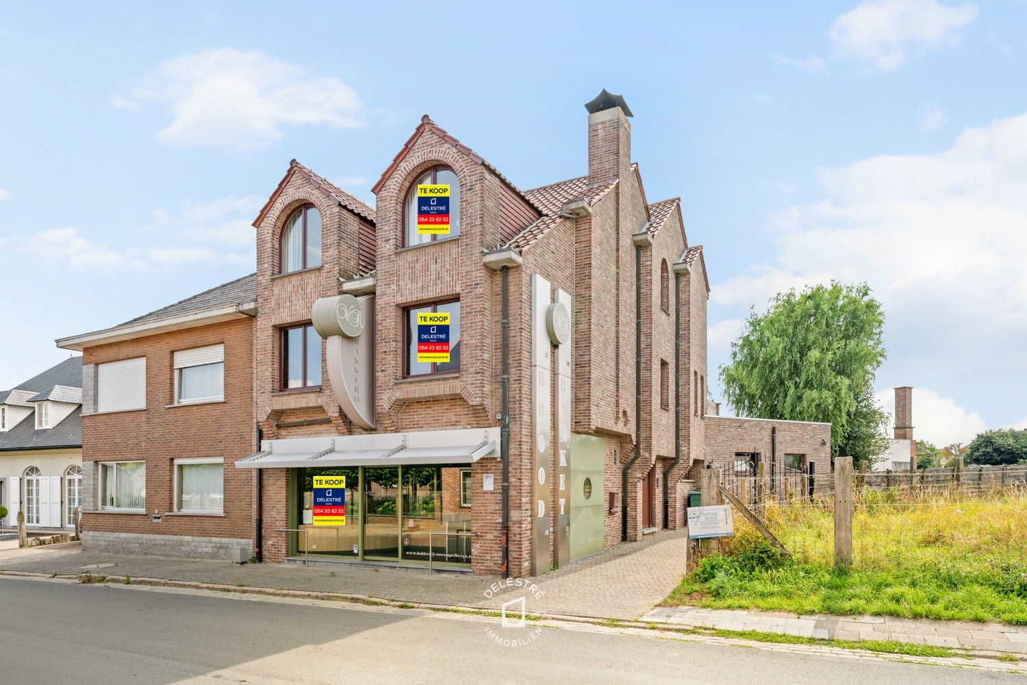 Uitzonderlijk ruime (handels) woning (300 m²) met atelier, dubbele garage en diepe tuin in Denderleeuw - foto 1