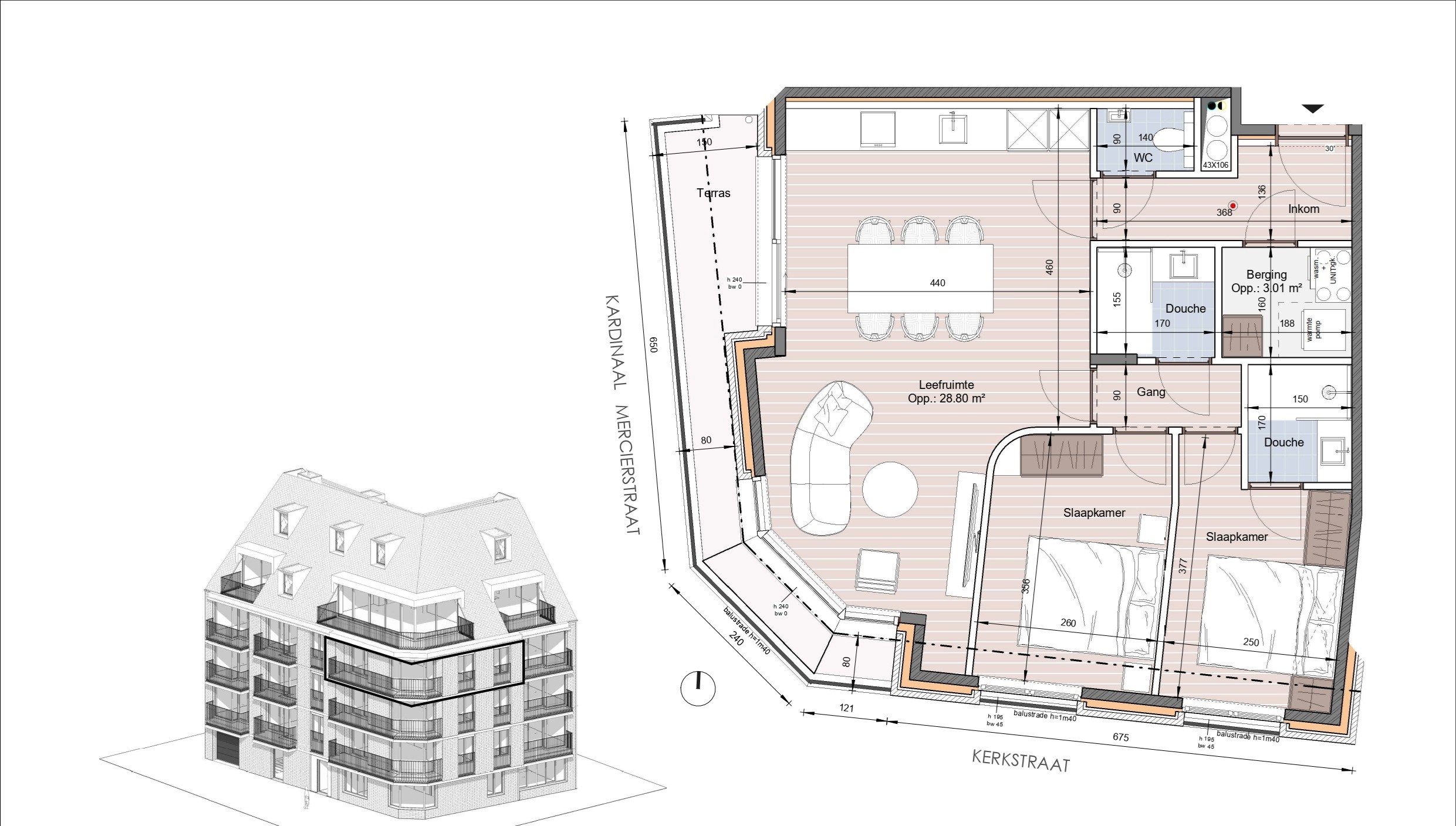 Stijlvol hoekappartement met terras in Residentie Antoine – Heist - foto 4