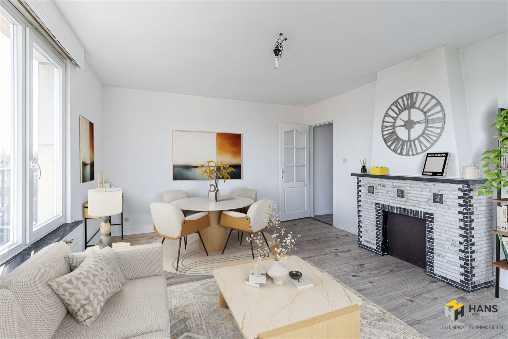 Verzorgd afgewerkt hoekappartement (71 m²) met 1 slaapkamer en veel lichtinval op een gunstige locatie in Deurne. - foto 2